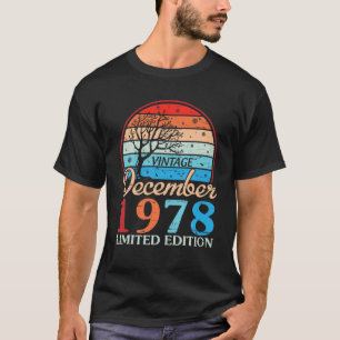Vintage December 1978 Limited Edition Birthday 42 T-Shirt