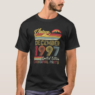 Vintage December 1997 24 Years Old Retro 24Th Birt T-Shirt