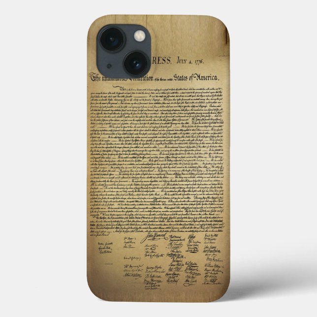 Vintage Declaration of Independence Case-Mate iPhone Case (Back)