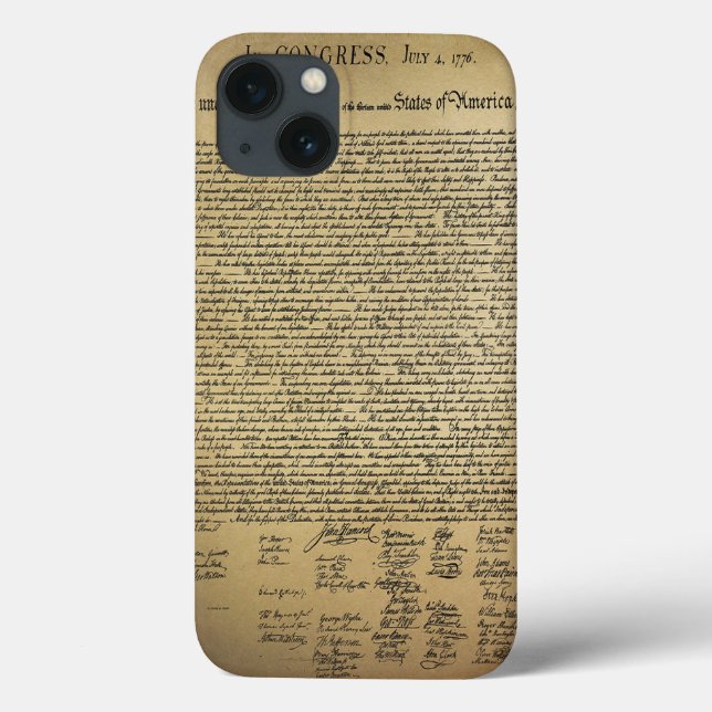Vintage Declaration of Independence Case-Mate iPhone Case (Back)
