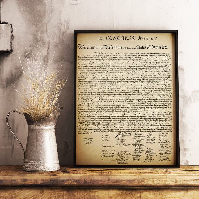 Vintage Declaration of Independence Poster (Creator Uploaded)