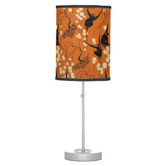Vintage Deco Moderne Monkeys Table Lamp