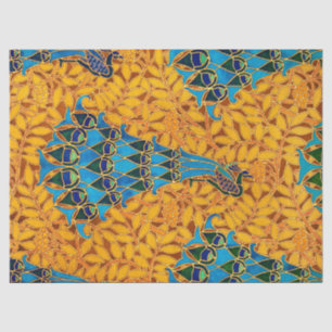Vintage Decorative Art Nouveau Peacocks and Tree Tissue Paper
