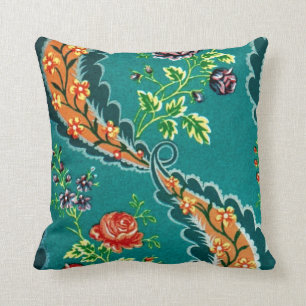 Vintage Decorative Colourful French Floral Design Cushion