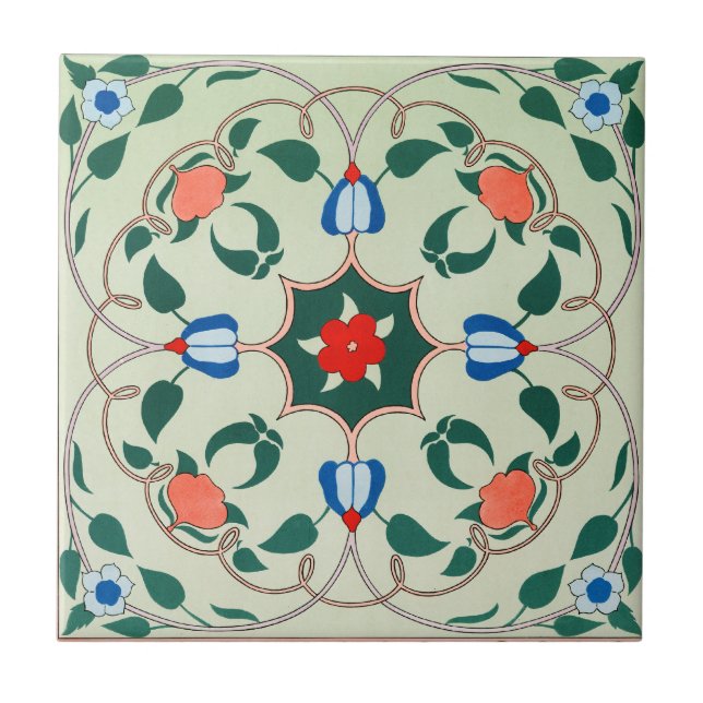 Vintage Decorative Design Tile (Front)