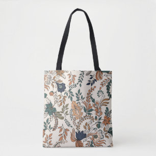 Vintage decorative paisley seamless pattern small tote bag