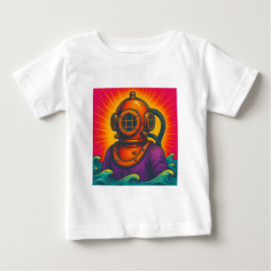 Vintage Deep Sea Diver Baby T-Shirt