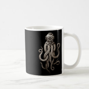 Vintage Deep Sea Divers Cthulhu Octopus Coffee Mug