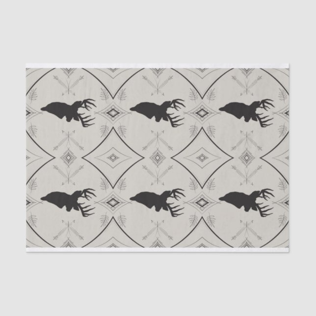 Vintage Deer 2 Tissue Paper  (Front)