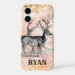 Vintage Deer Woodland Animal with Name