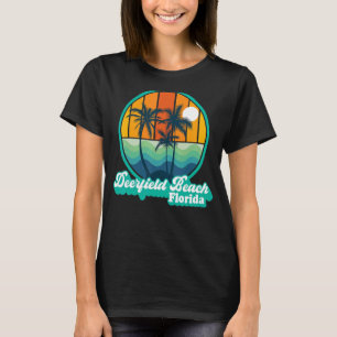 Vintage Deerfield Beach Florida Summer 90s Beach S T-Shirt