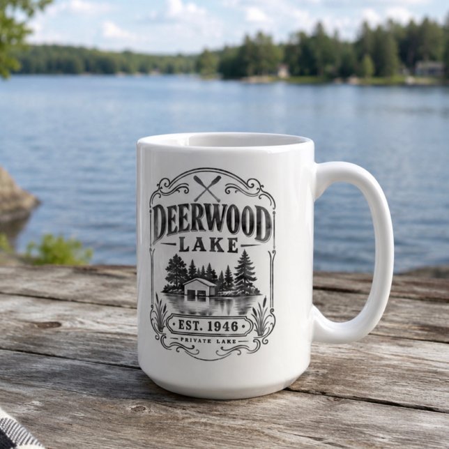 Vintage Deerwood Boathouse  Coffee Mug (Creator Uploaded)