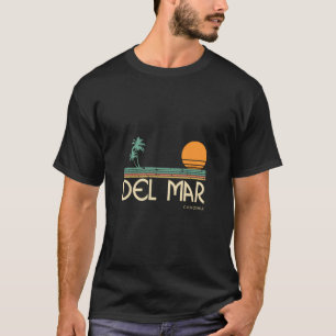 Vintage Del Mar California Surf Hoodie T-Shirt