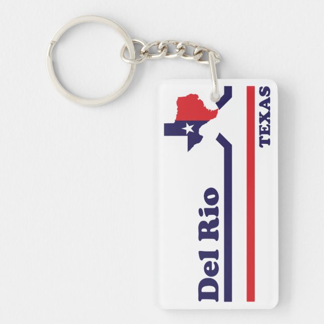 Vintage Del Rio Texas Key Ring (Front)