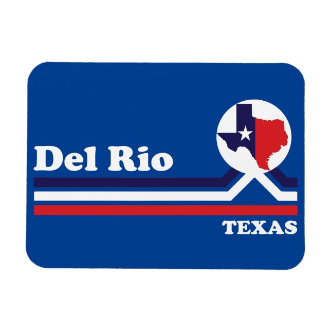 Vintage Del Rio Texas Magnet (Horizontal)