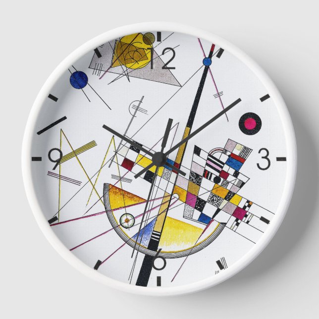 Vintage Delicate Tension #85 -  Kandinsky Cool Art Clock (Front)
