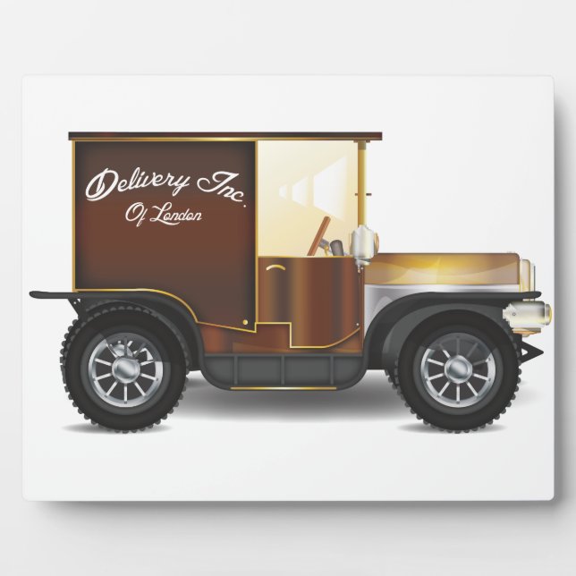Vintage Delivery Van Plaque (Front)