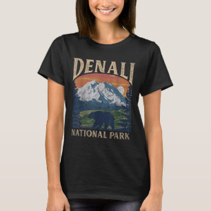 Vintage Denali National Park Retro Mount For Men W T-Shirt