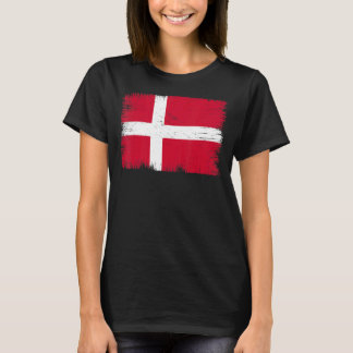 Vintage Denmark Flag Danish Independence Day T-Shirt