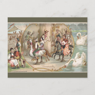 Vintage Denmark Postcard