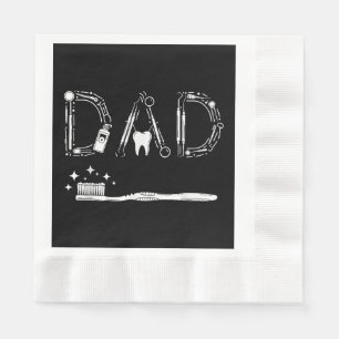 Vintage Dentist Dad Father Grandpa Father's Day Me Napkin