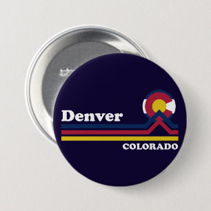 Vintage Denver Colorado 7.5 Cm Round Badge