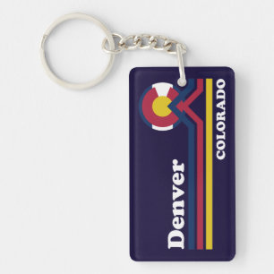 Vintage Denver Colorado Key Ring