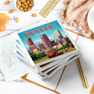 Vintage Denver Colorado Magnet