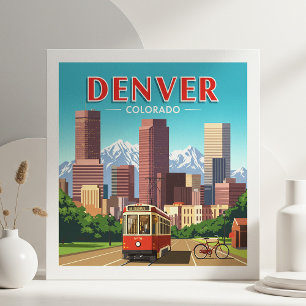 Vintage Denver Colorado Tile