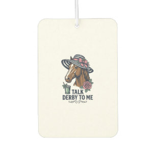 Vintage Derby Horse Hat Talk Derby To Me Design Car Air Freshener