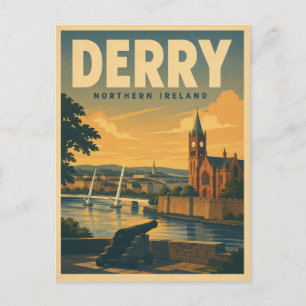Vintage Derry Northen Ireland gifts and souvenirs Postcard