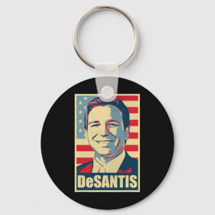 Vintage Desantis Poster Republican President Flori Key Ring