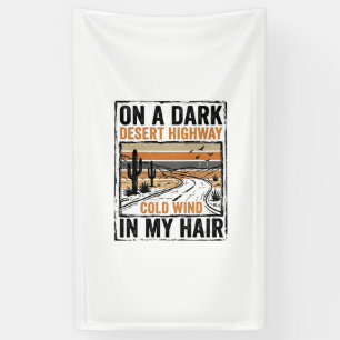 Vintage Desert Highway Wind Graphic T-Shirt Design Banner