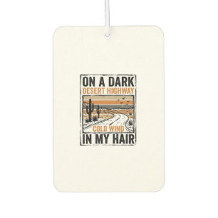 Vintage Desert Highway Wind Graphic T-Shirt Design Car Air Freshener