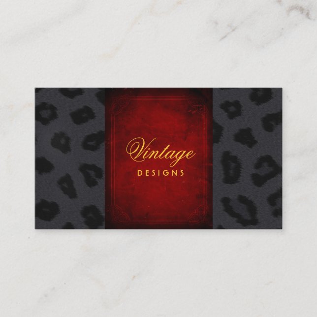Vintage Design Business Card (Front)