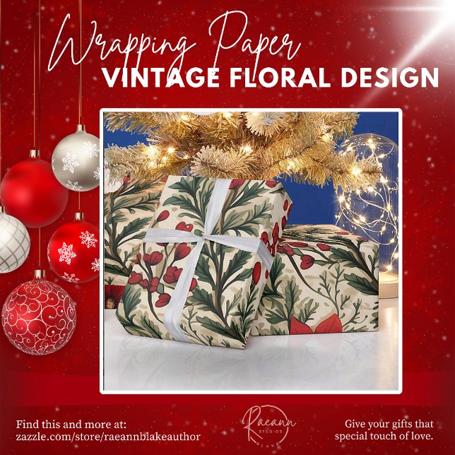 Vintage Design Christmas Wrapping Paper (Creator Uploaded)