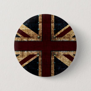 vintage design Union Jack button
