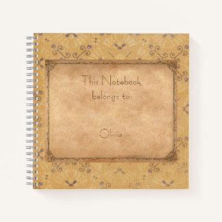 Vintage Design with Retro Pattern Notebook