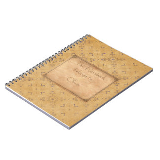 Vintage Design with Retro Pattern Notebook