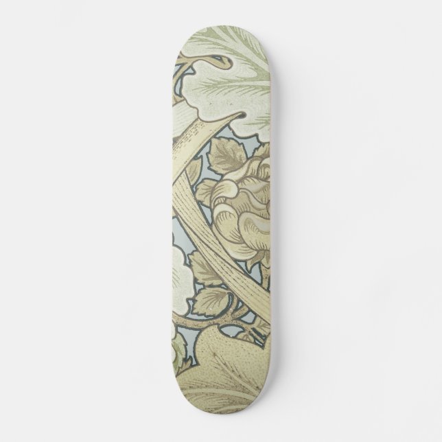 Vintage Designer Art Nouveau Floral Pattern Skateboard (Front)