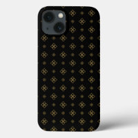 Vintage Designer Gold Diamond Pattern