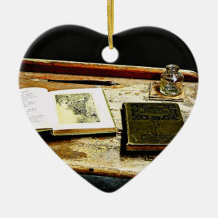 Vintage Desktop - Student Desk Ceramic Tree Decoration