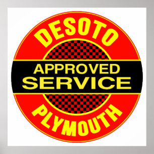 Vintage DeSoto service sign