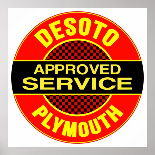 Vintage DeSoto service sign (Front)