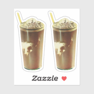 Vintage Dessert, Chocolate Shake and Whipped Cream