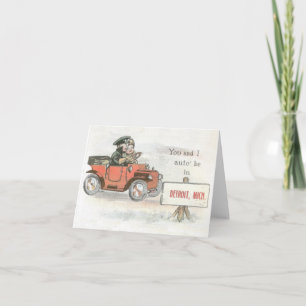 Vintage Detroit Auto Note card