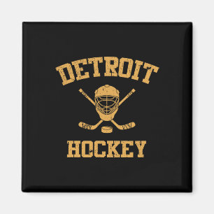 Vintage Detroit Hockey Magnet
