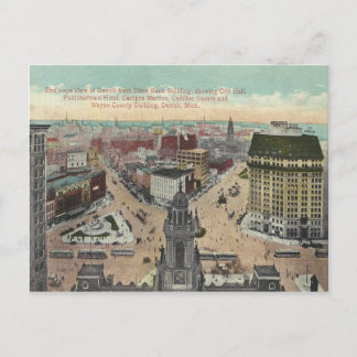Vintage Detroit Michigan Postcard