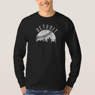 Vintage Detroit Michigan Skyline Apparel T-Shirt
