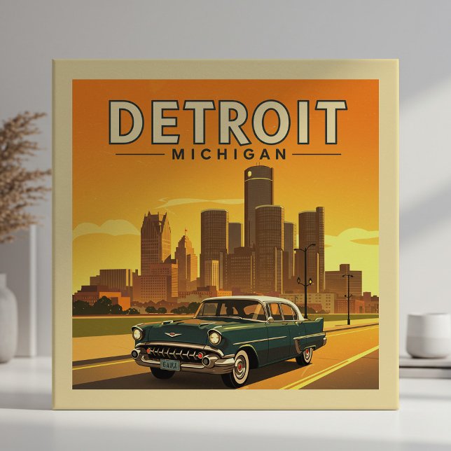 Vintage Detroit Michigan Tile (Creator Uploaded)